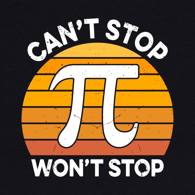 Can't Stop Pi Won't Stop Math Pi Day Teacher Leopard Rainbow by KRMOSH